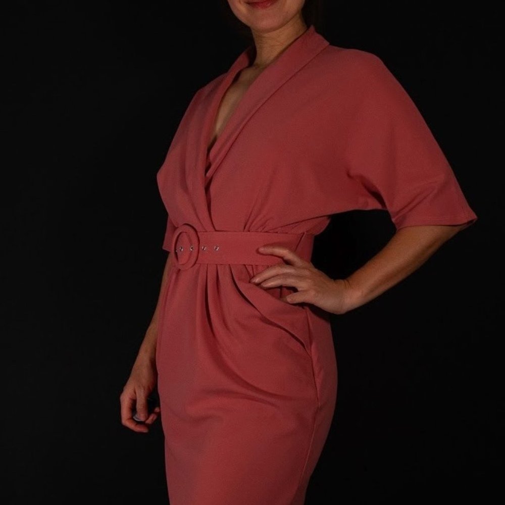 Belted Midi Dress